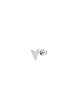 Love Stud Earrings Silver