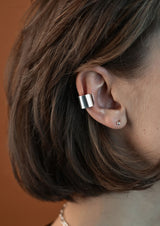 NO MORE accessories Bold Flat Ear Cuff in sterling silver