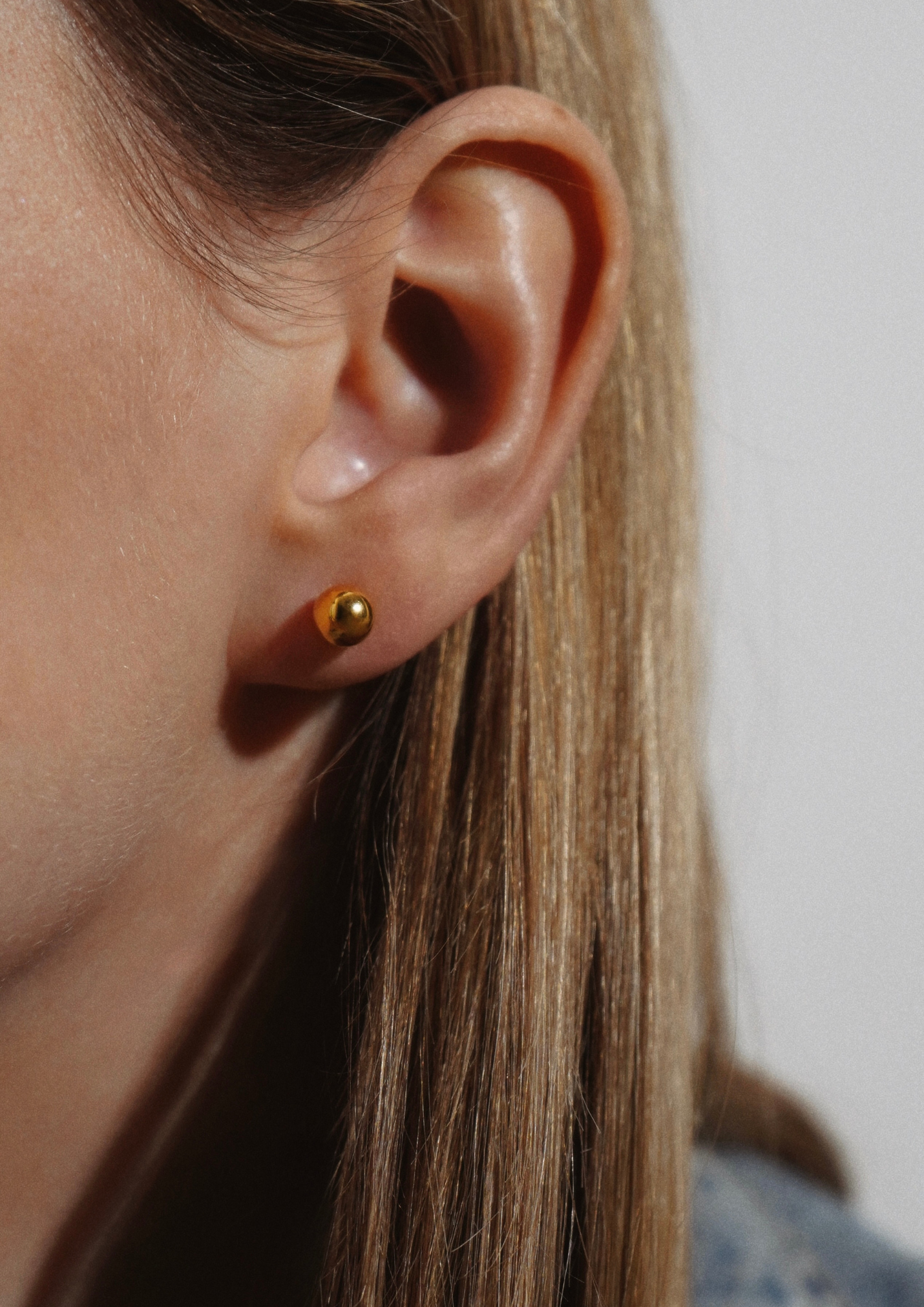 NO MORE accessories Big Bubble Earrings in sterling silver with gold plating