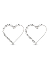 Bold Heart Hoops Silver