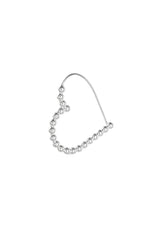 Bold Heart Hoops Silver