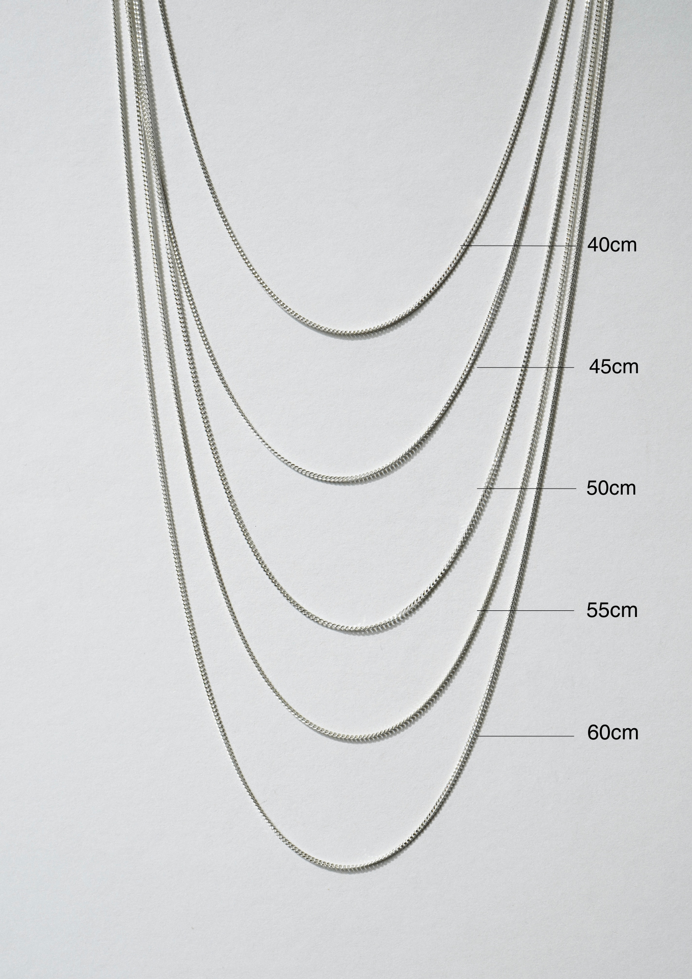 NO MORE accessories Chain Necklace in sterling silver