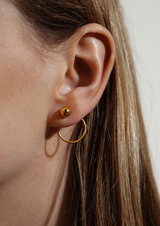 NO MORE accessories Chord Earrings Sterling Silver Gold plated