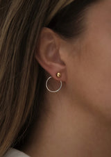 Chord Earrings Mix Pair With Gold Bubble Sterling Silver