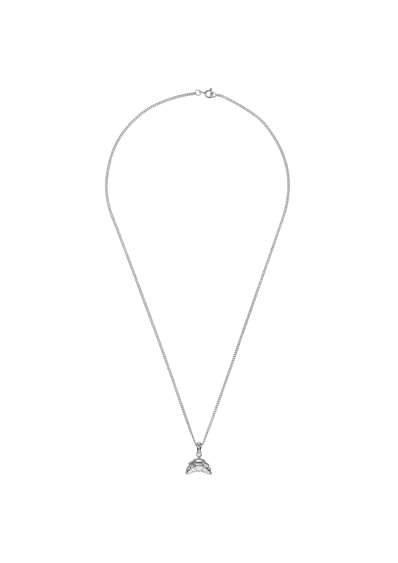 Croissant Necklace Silver