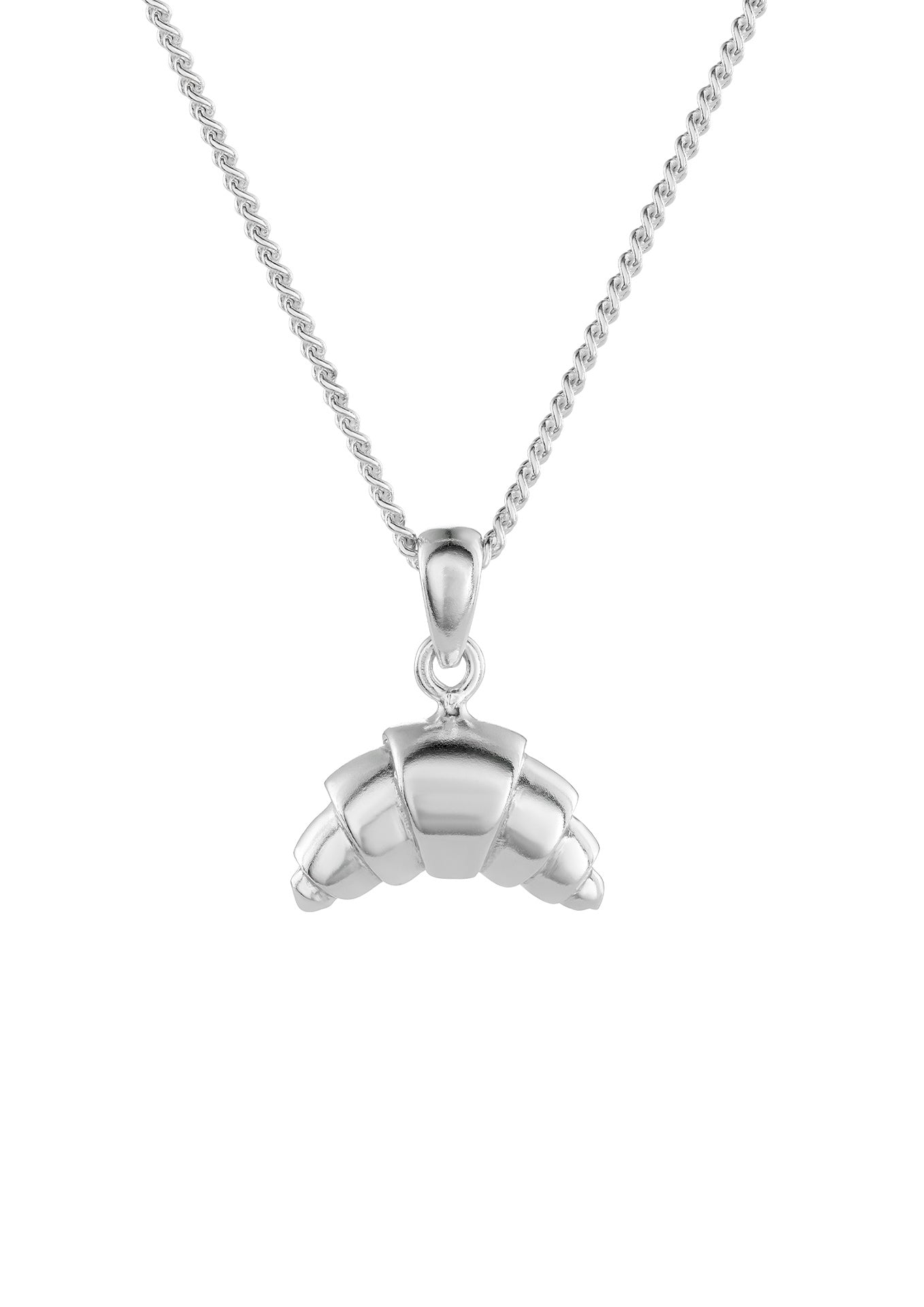 Croissant Necklace Silver