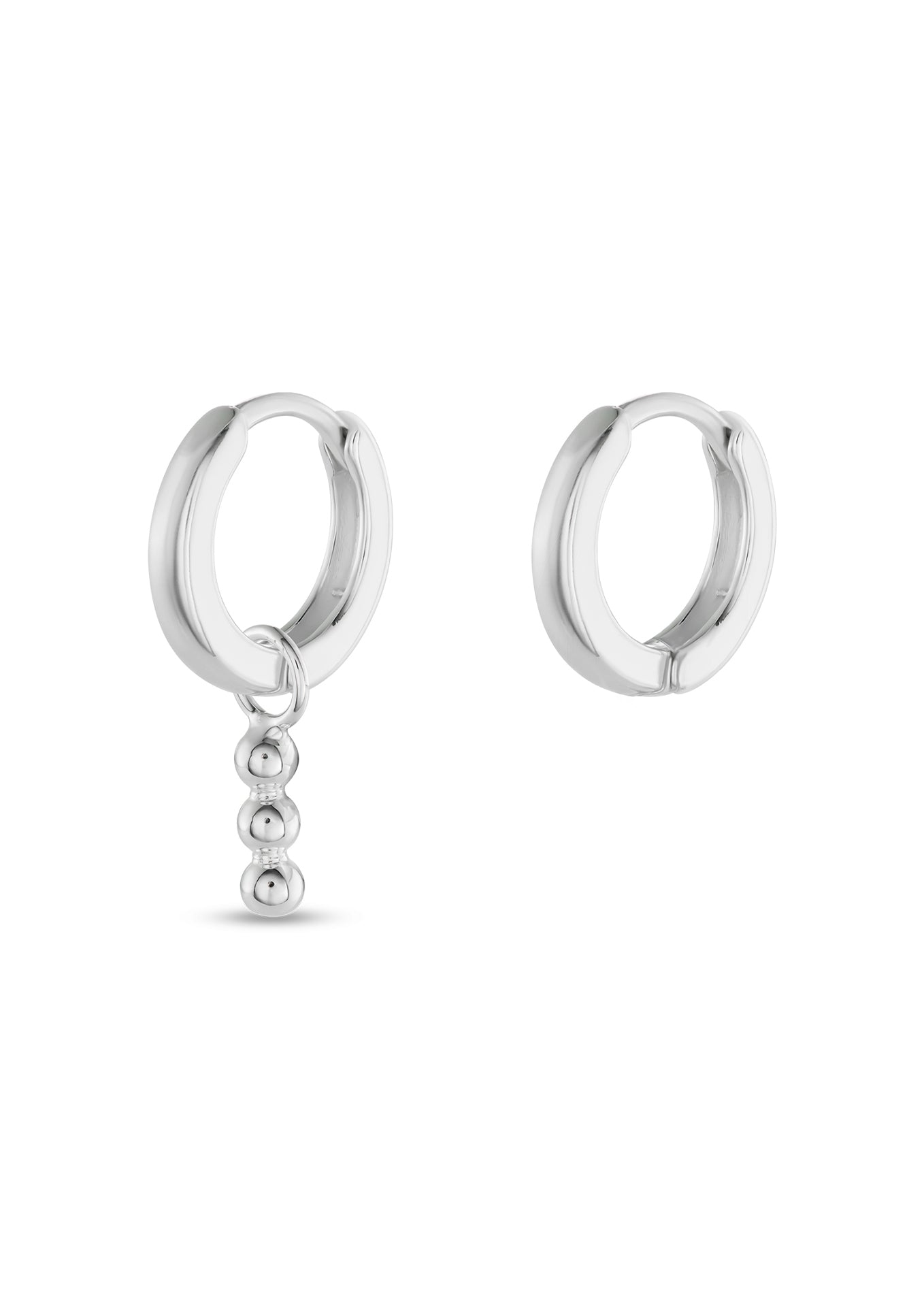 NM Destination Dune Hoops in Sterling Silver