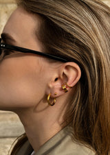 NO MORE accessories Dizzy Hoops Gold in sterling silver.