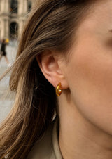 NO MORE accessories Ella Hoops Gold in sterling silver.