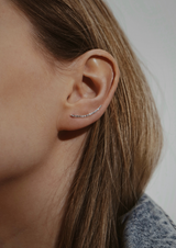 NO MORE accessories Hammered Crawlers in sterling silver