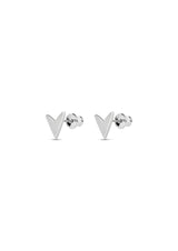 Love_Stud_Earrings_NOMORE_accessories_Sterling_Silver_Handmade_Jewelry
