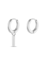 NM Manhattan Skyline Hoops in Sterling Silver