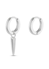 NM Berlin Spike Hoops in Silver