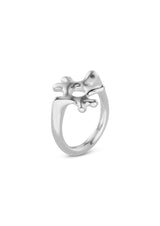 No More accessories Sea Flower Ring in Silver
