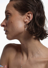 No More accessories Sea Bass Midi Hoops Silver