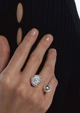 NO MORE accessories Sea Snail Open Ring in Silver