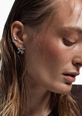 NO MORE accessories Sea Flower Stud earrings in Silver