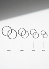 Nomad Hoops Silver, 40mm - NO MORE ACCESSORIES