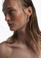 NO MORE accessories Sea Horse Midi Hoops in Silver
