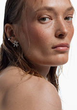 NO MORE accessories Sea Flower Stud earrings in Silver