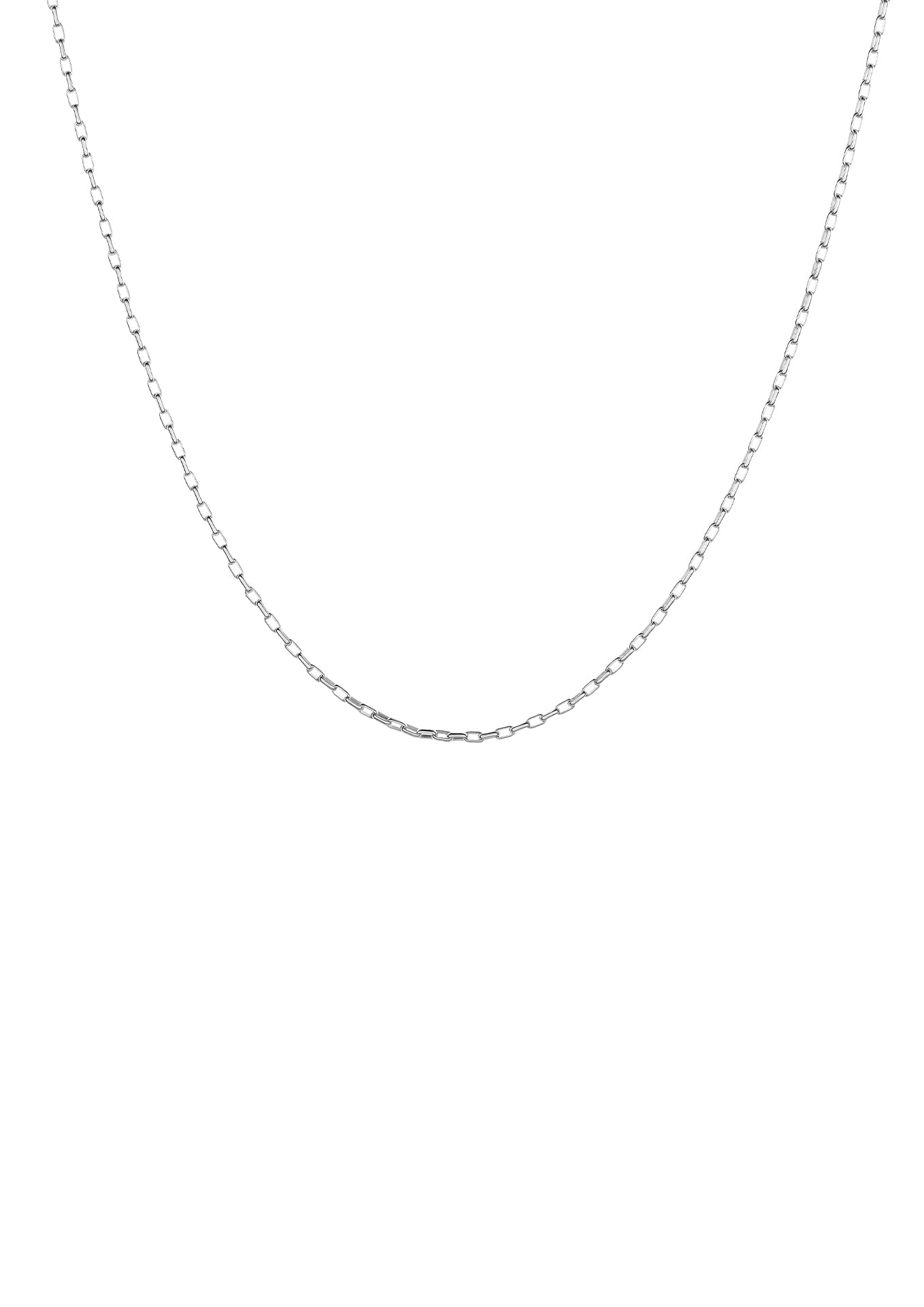 NO MORE accessories Belcher Link Chain Necklace in Silver