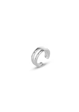 NO MORE accessories Mini Ripples Ear Cuff Silver