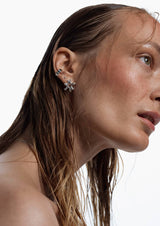 NO MORE accessories Sea Flower Stud earrings in Silver