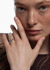 No More accessories Sea Flower Ring in Silver