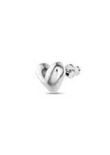 NO MORE accessories Heartbeat Stud Earrings in Sterling Silver