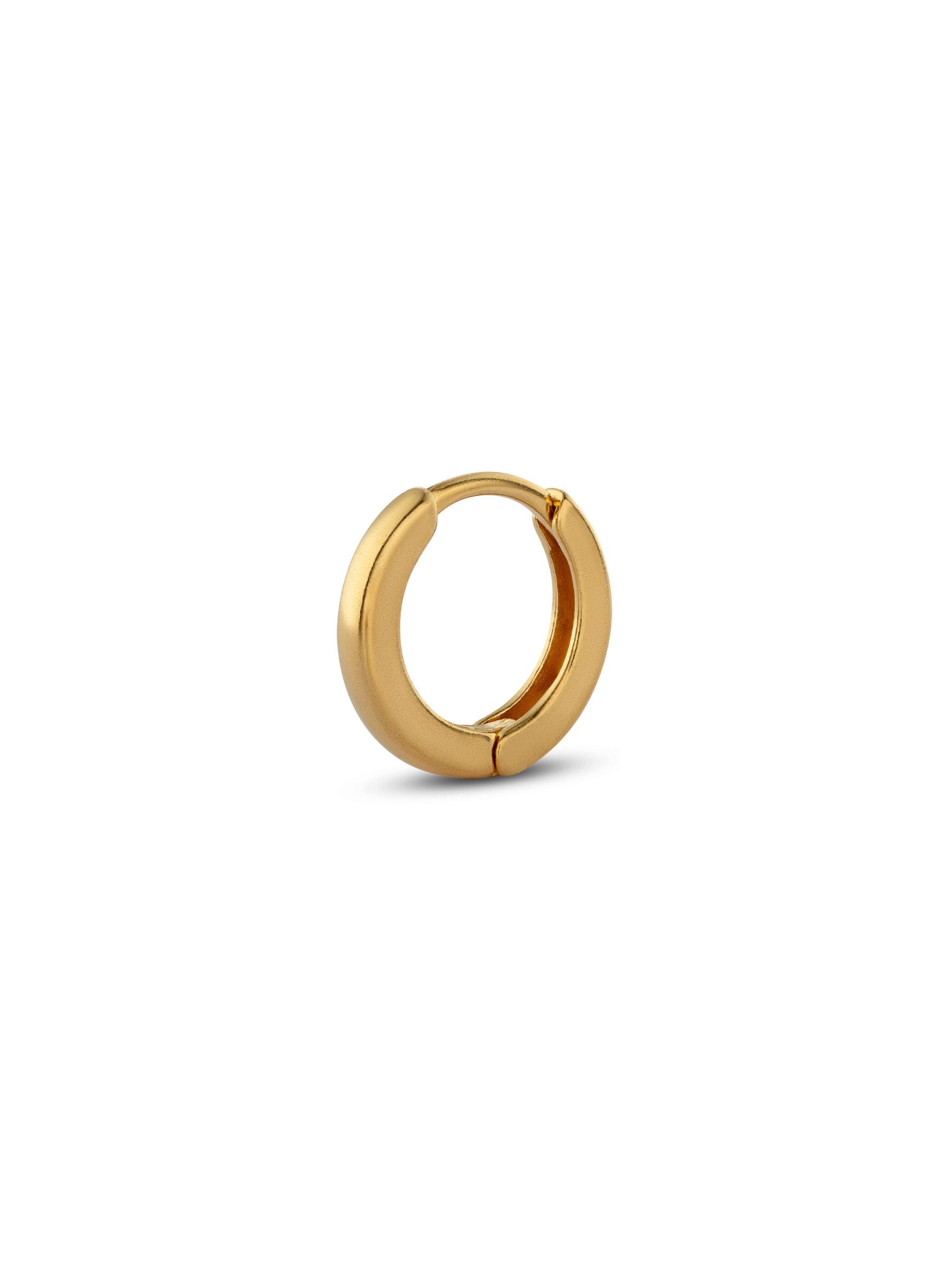 NO MORE ACCESSORIES Midi Hoops Gold
