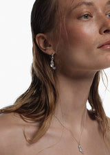 NO MORE accessories Sea Horse Midi Hoops in Silver