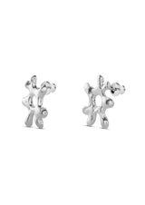 NO MORE accessories Sea Flower Stud earrings in Silver
