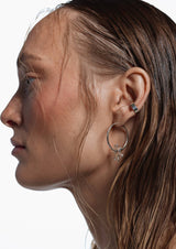NO MORE accessories Sea Flower Nomad Hoops in Silver