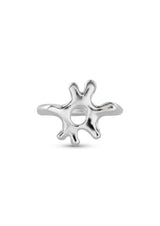 No More accessories Sea Flower Ring in Silver