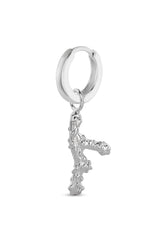 NO MORE ACCESSORIES Sea Coral Midi Hoops Silver