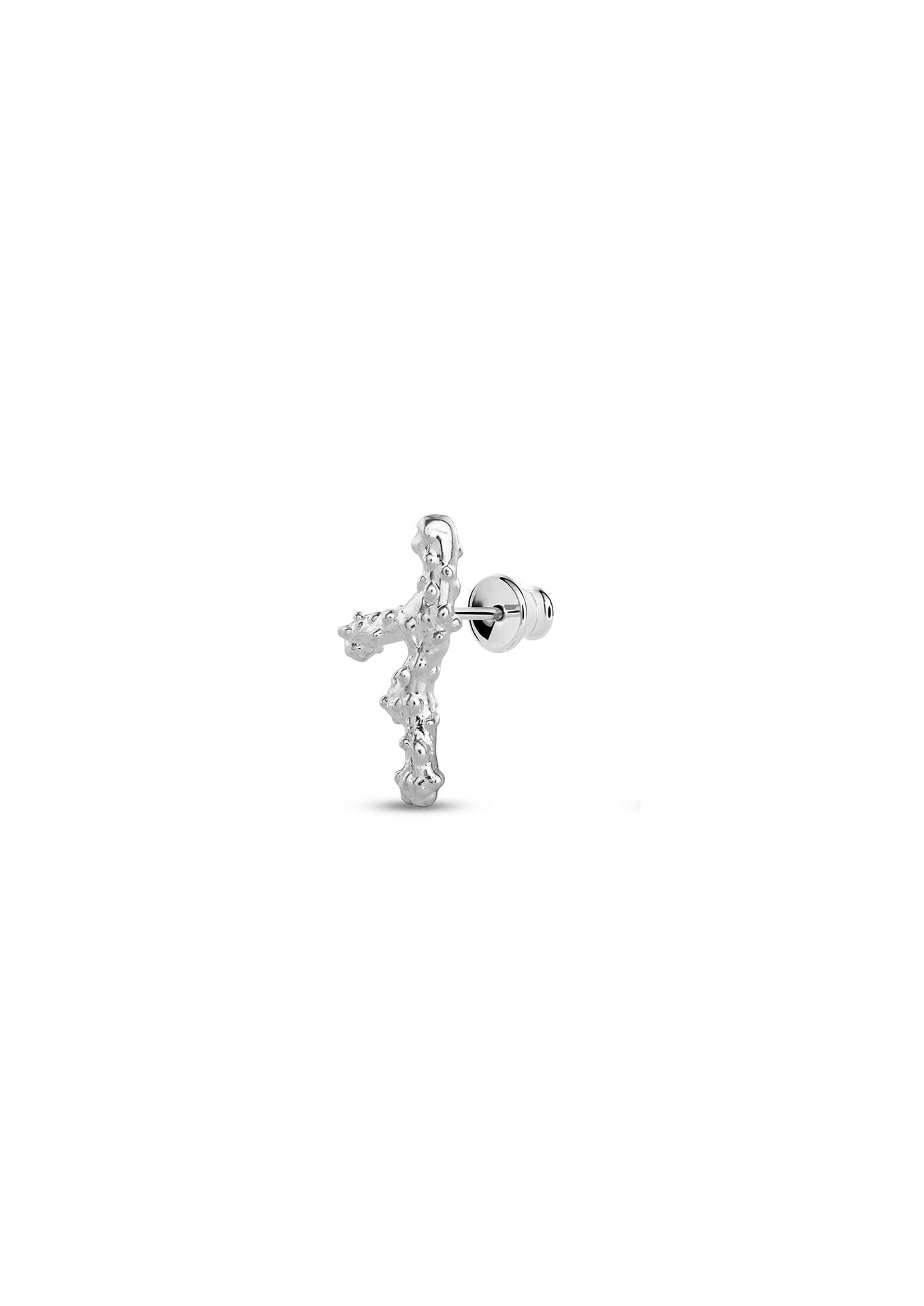 NO MORE ACCESSORIES Sea Coral Earrings in Sterling Silver