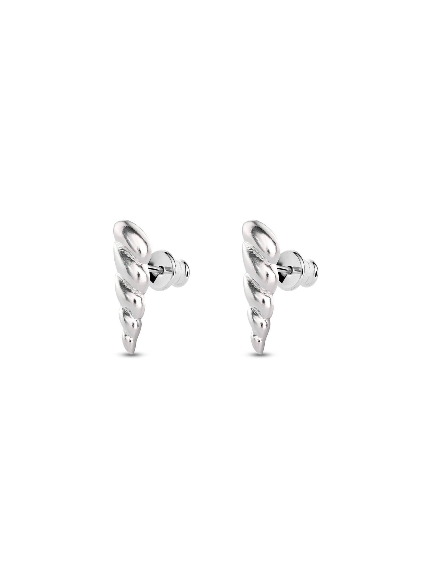 NO MORE ACCESSORIES Sea Horn Earrings in Sterling Silver