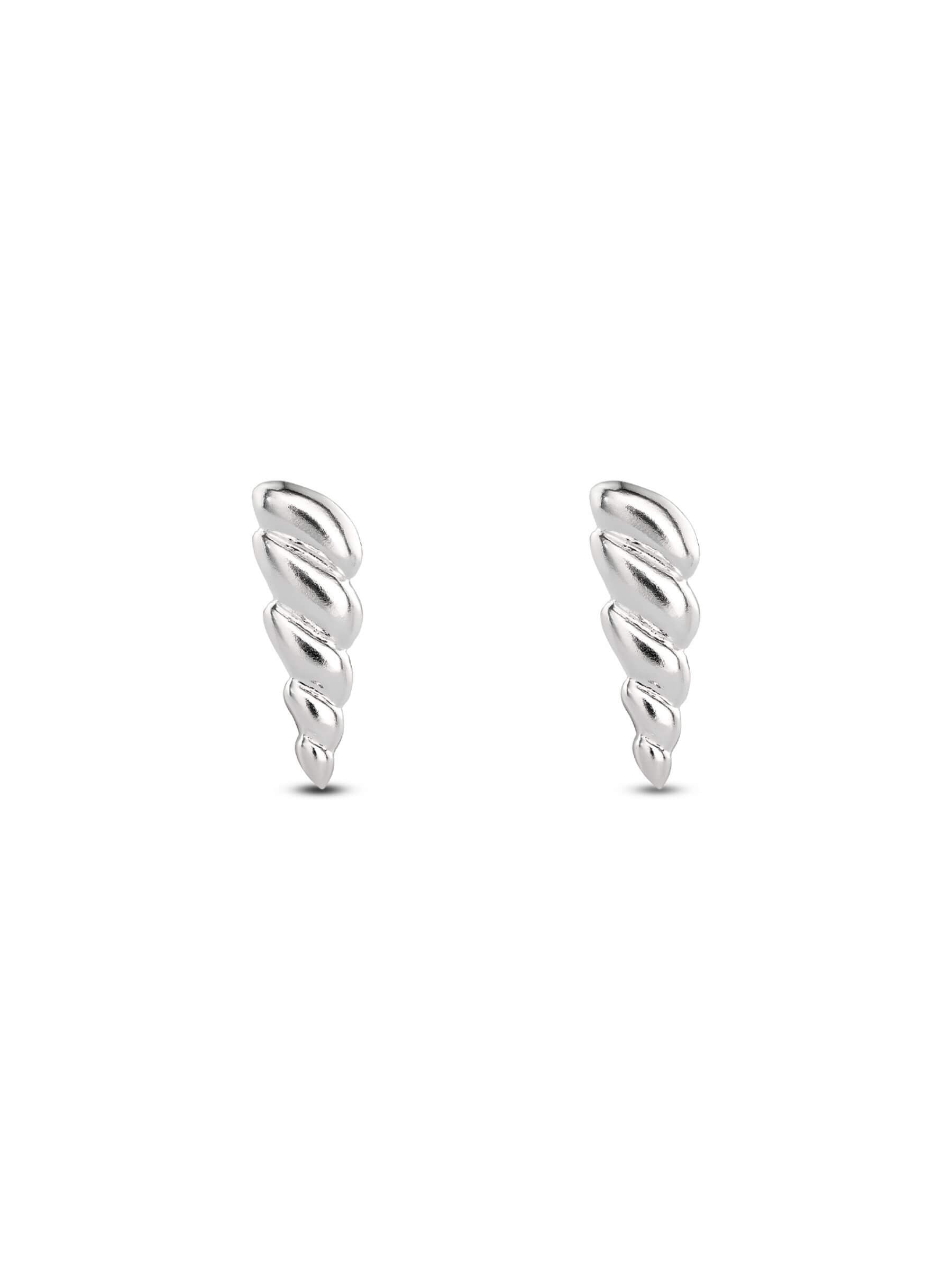 NO MORE ACCESSORIES Sea Horn Earrings in Sterling Silver
