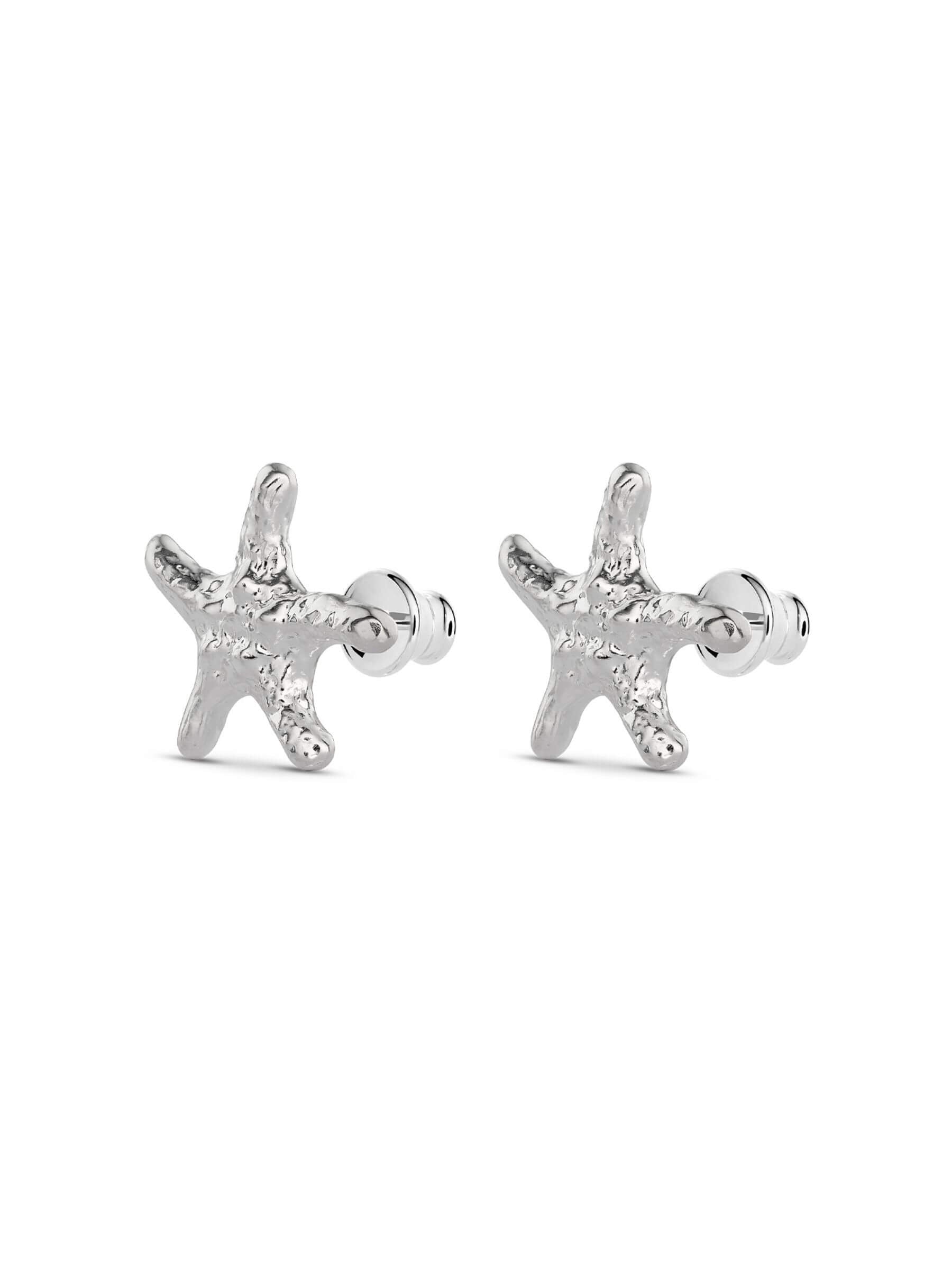 NO MORE ACCESSORIES Sea Star Earrings in Sterling Silver