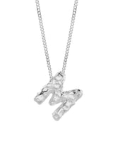 no more accessories letter m necklace