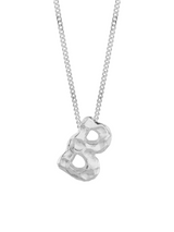 no more accessories letter b necklace