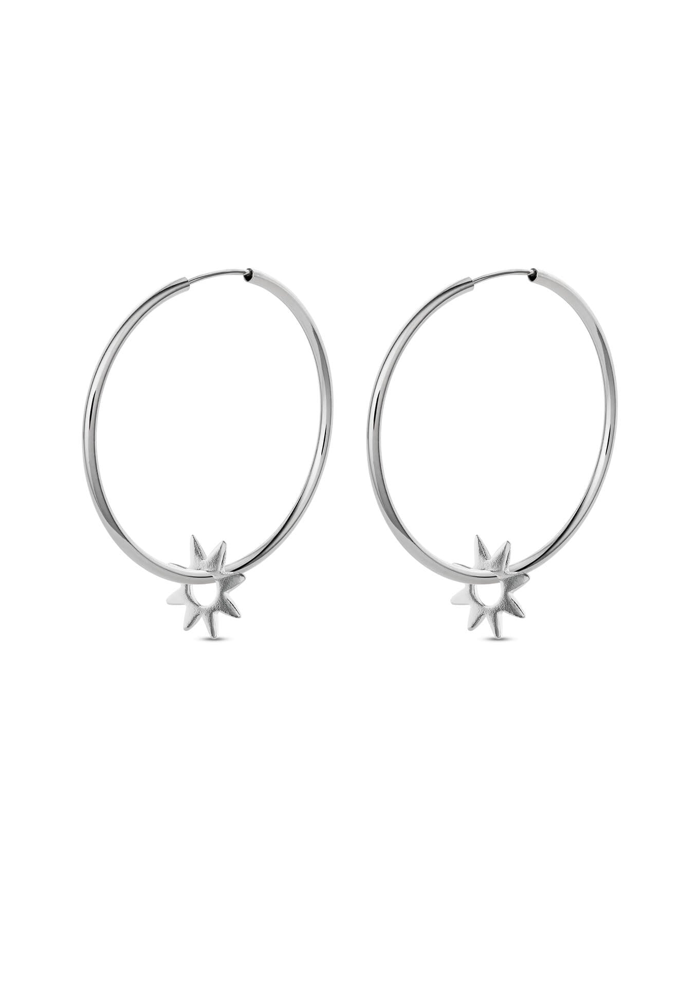 NO MORE accessories Sea Sun Nomad Hoops Silver