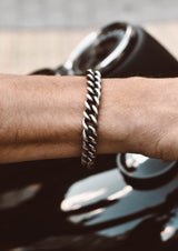 Anchor chain bracelet oxidised sterling silver chunky hollow chain men NO MORE accessories