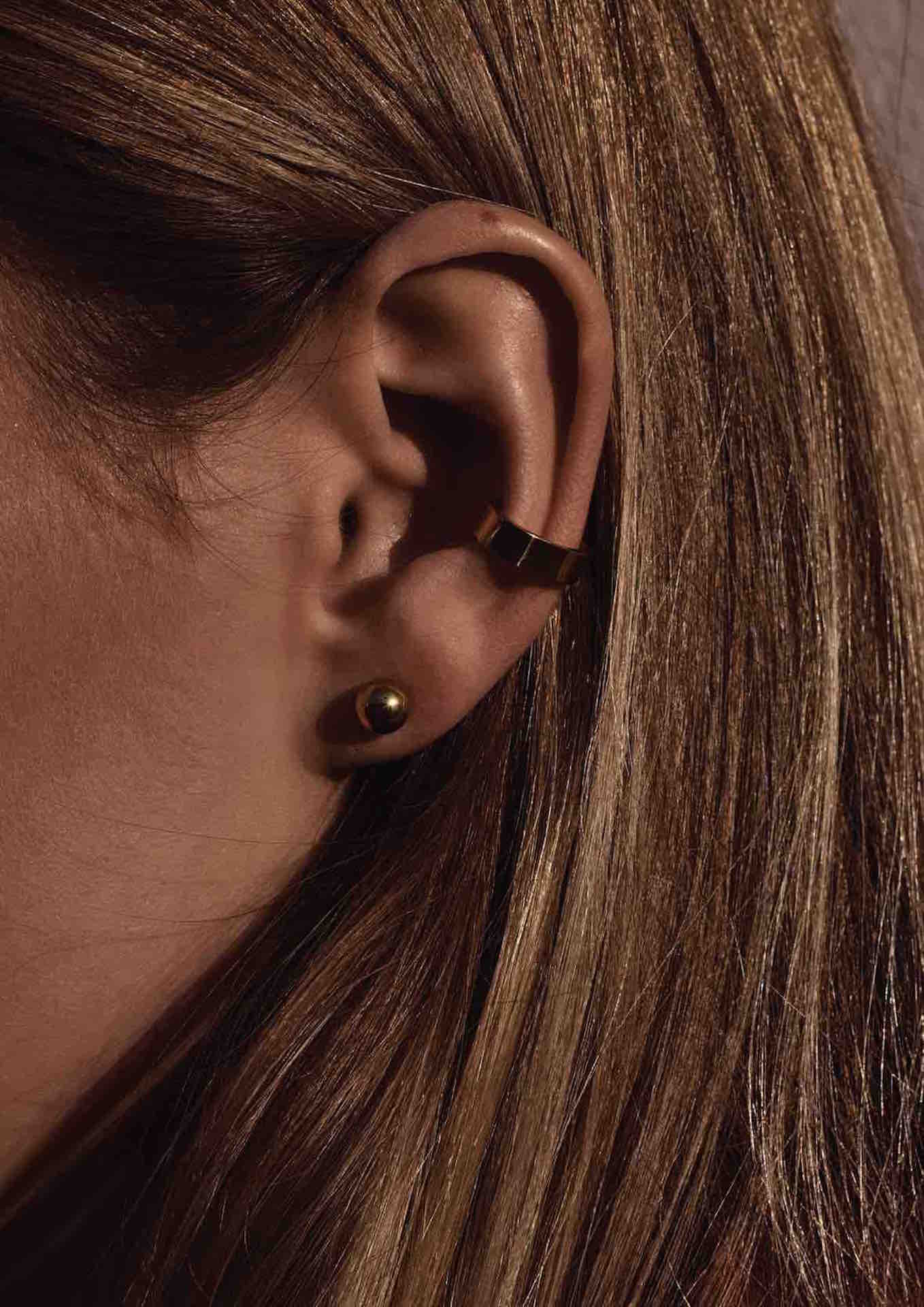NO MORE accessories Big Bubble Earrings in sterling silver with gold plating