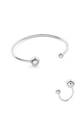 NO MORE accessories Big Bomb Bracelet and Big Bomb Multisize Ring in Sterling Silver