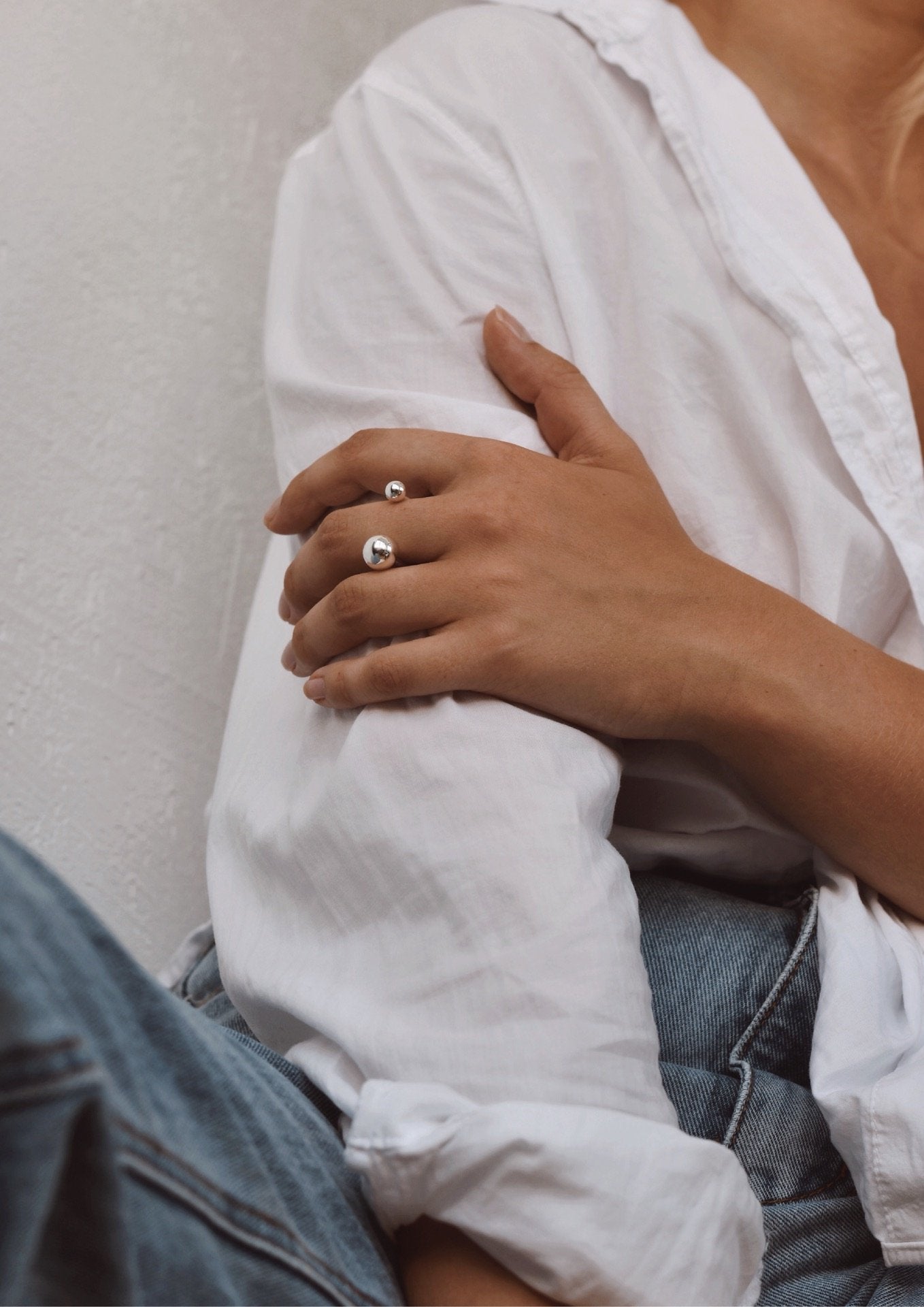 NO MORE accessories Big Bomb Multisize Ring in sterling silver