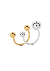 NO MORE accessories Bomb Rings duo in Gold Plated Sterling Silver