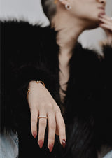 NO MORE accessories Champagne Ring gold plated sterling silver