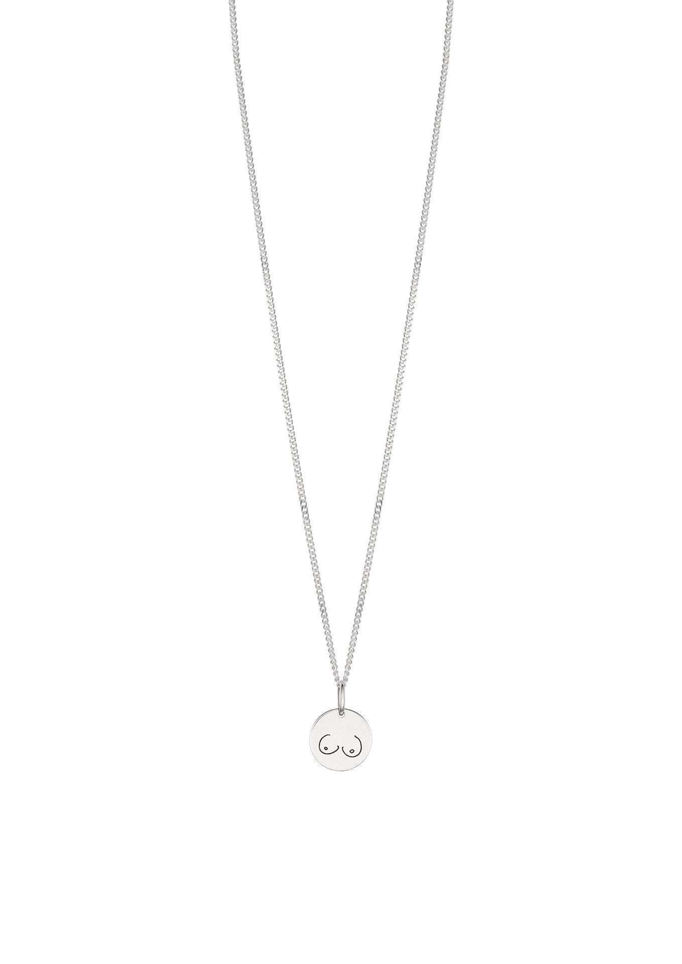 NO MORE accessories Boobs Necklace in sterling silver