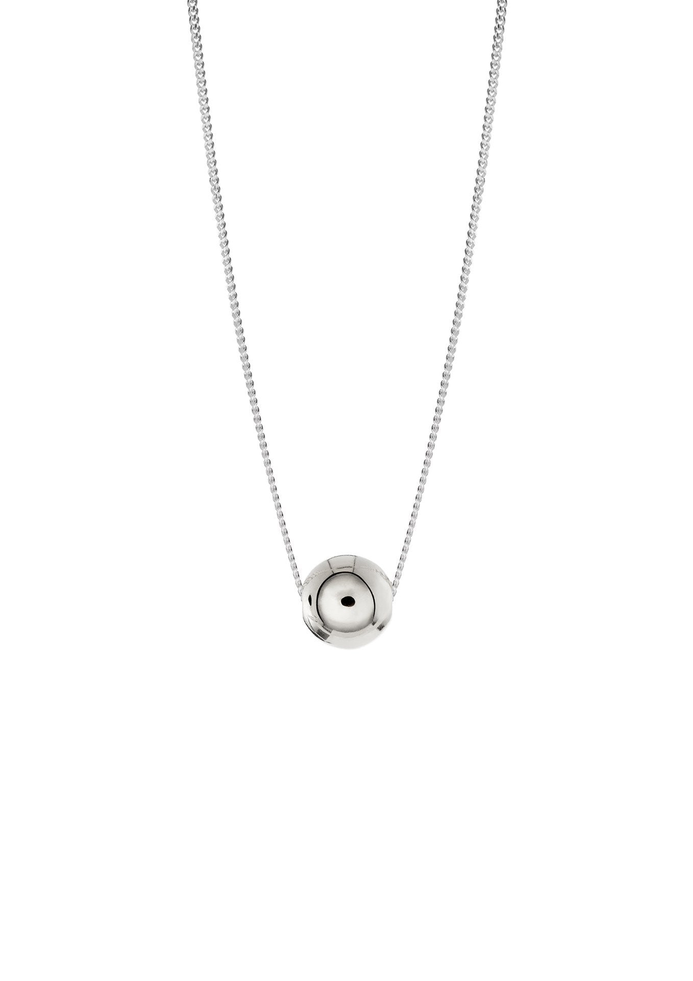 NO MORE accessories Bubble Necklace in sterling silver with sterling silver pendant